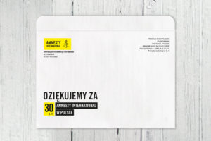 Koperta C5 z przedruku – Amnesty International